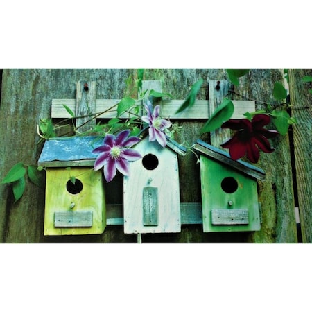H2H DM 68 Bird Houses Non Slip Indoor Door Mat, 27 x 18 in. H22548348